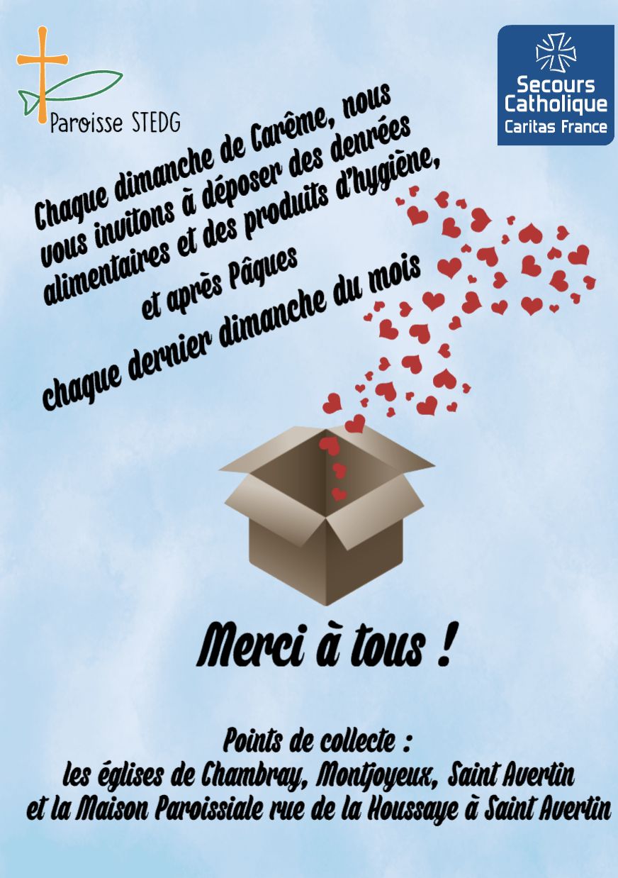 collecte de Carême ... et après